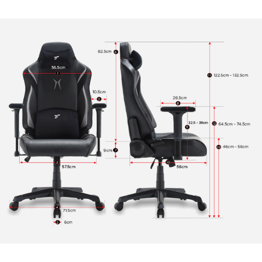 TTRacing Swift X Pro Hybrid Leatherette Gaming Chair - Deadpool Edition (TTRSWIFTXPMRVLDP)