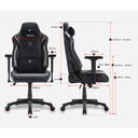 TTRacing Swift X Pro Hybrid Leatherette Gaming Chair - Deadpool Edition (TTRSWIFTXPMRVLDP)