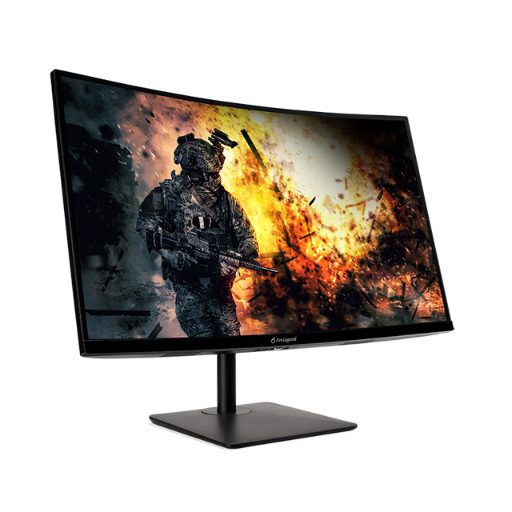 Acer AOPEN Fire Legend 27HC5R Z1bmiipx 27" 1500R Curved Gaming Monitor | FHD (1920 x 1080) VA, 180Hz, 5ms (GtG), Freesync, 16:9, 250 cd/m2, DP x1, HDMI x2, Black