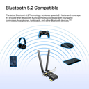 TP-Link Archer TX55E | AX3000 Wi-Fi 6 Bluetooth 5.2 PCIe Adapter