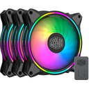 Cooler Master MasterFan MF120 Halo Addressable RGB 3 Fan Pack with ARGB Controller Black (MFL-B2DN-183PA-R1)