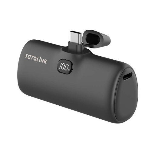 TOTOLINK iPuppy5000C (Type-C) PD 20W 4900mAh Fast Charging Pocket Power Bank - Black