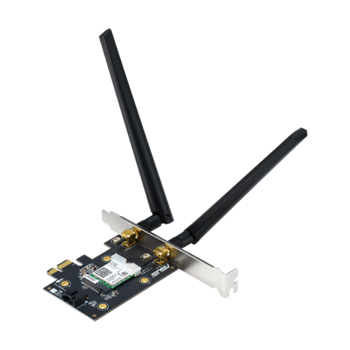ASUS AX3000 Dual Band PCI-E Wireless Adapter - WiFi 6, 160MHz, Bluetooth 5.0, WPA3, OFDMA, MU-MIMOr (PCE-AX3000) 