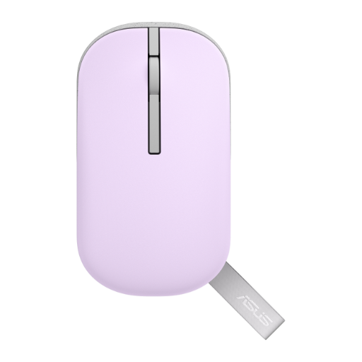 ASUS Marshmallow MD100 Wireless & Bluetooth Mouse - Mist Purple / Brave Green (90XB07A0-BMU010)