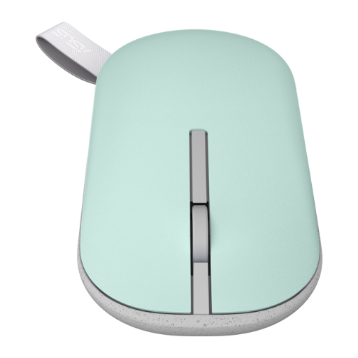 ASUS Marshmallow MD100 Wireless & Bluetooth Mouse - Mist Purple / Brave Green (90XB07A0-BMU010)