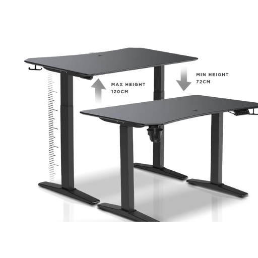 TTRacing Titus X Smart Desk S 1.2M Onyx Black (TTRXSDSKFRM-BL-G)
