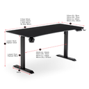 TTRacing Titus X Smart Desk S 1.2M Onyx Black (TTRXSDSKFRM-BL-G)