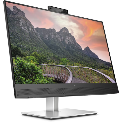 HP E27m G4 QHD USB-C Conferencing Monitor | 27", QHD (2560 x 1440), 75 Hz, IPS, 300 cd/m², 5ms GtG, 5MP Webcam, 1x DisplayPort, 1x RJ-45 