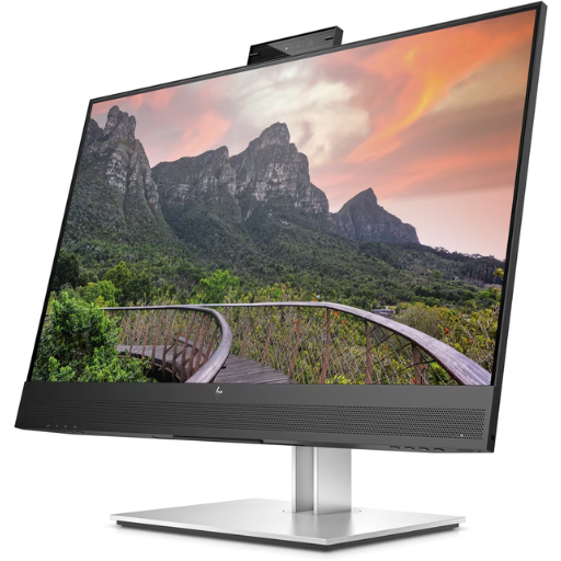 HP E27m G4 QHD USB-C Conferencing Monitor | 27", QHD (2560 x 1440), 75 Hz, IPS, 300 cd/m², 5ms GtG, 5MP Webcam, 1x DisplayPort, 1x RJ-45 