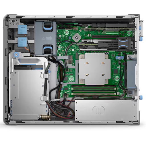 Dell PowerEdge T160 Tower Server | Intel® Xeon® E-2414 2.6G 4C/4T Processor, 16GB DDR5 5600MT/s RAM, 2TB SATA 6Gbps 7.2K 3.5" HDD, 300W Cabled Power Supply