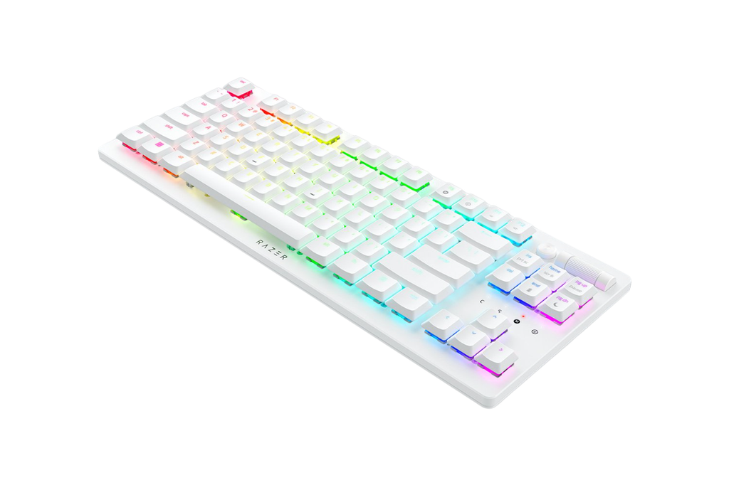Razer DeathStalker V2 Pro Tenkeyless Red Linear Wireless Gaming Keyboard - White (RZ03-04373500-R3M1)