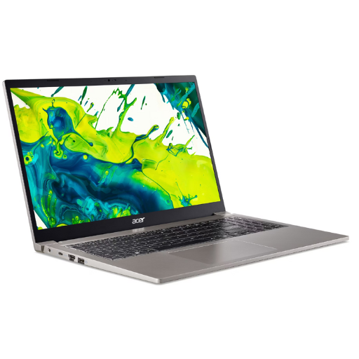Acer Aspire Lite 15 AL15-33P-C84X Laptop | Intel® N150 Processor, 8GB DDR5 4800MHz RAM, 512GB PCIe NVMe SSD, 15.6" FHD (1920 x 1080) IPS, Intel® UHD Graphics, Windows 11 Home, Office Home 2024 + M365 Basic, Natural Titanium  