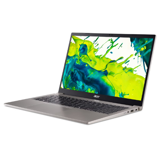 Acer Aspire Lite 15 AL15-33P-C84X Laptop | Intel® N150 Processor, 8GB DDR5 4800MHz RAM, 512GB PCIe NVMe SSD, 15.6" FHD (1920 x 1080) IPS, Intel® UHD Graphics, Windows 11 Home, Office Home 2024 + M365 Basic, Natural Titanium  