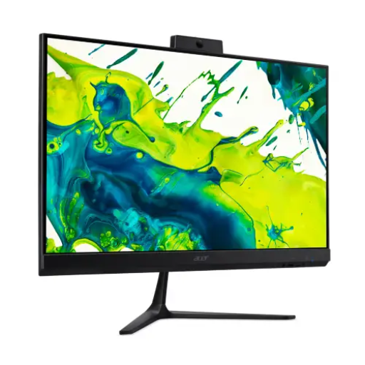 Acer Aspire C24-2G-13420W11 All-in-One Desktop PC | Intel Core i5-13420H Processor, 8GB DDR4 3200MHz RAM, 512GB M.2 PCIe SSD, 23.8", FHD (1920x1080), Intel® UHD Graphics, HDMI x 1, DP x 1, Windows 11 Home, Office Home 2024 + M365 Basic, Black