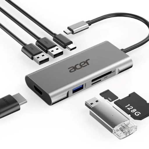 Acer USB Type-C 7-in-1 Mini Dock (Silver)