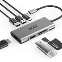 Acer USB Type-C 7-in-1 Mini Dock (Silver)