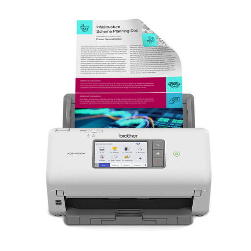 Brother ADS-4700W Professional Desktop Scanner | (40ppm) Wireless & Network