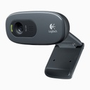 Logitech C270 HD 720p Webcam with Noise-Reducing Mics (960-000584)