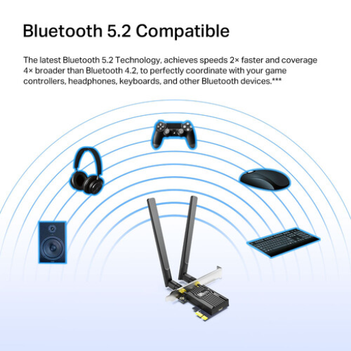 TP-Link Archer TX55E | AX3000 Wi-Fi 6 Bluetooth 5.2 PCIe Adapter