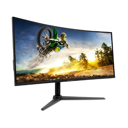 Acer AOPEN 34HC5CU X0bmiiphx 34" 1500R Curved Gaming Monitor | UWQHD (3440x1440), VA, 200Hz, 1ms, 250 nits, HDMI x2, DP x1, Black