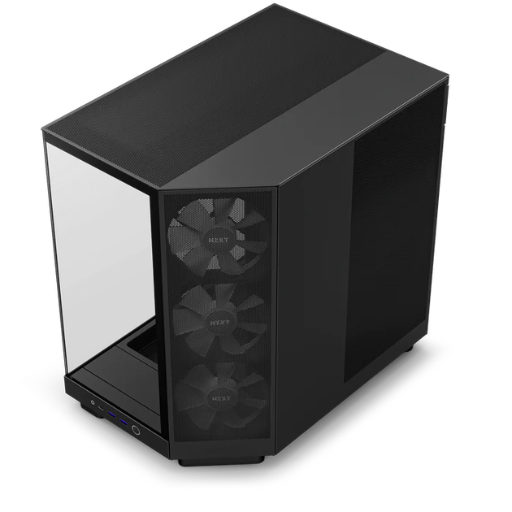 NZXT H6 Flow RGB Compact Dual-Chamber Mid-Tower Airflow Case Black (CC-H61FB-R1) 