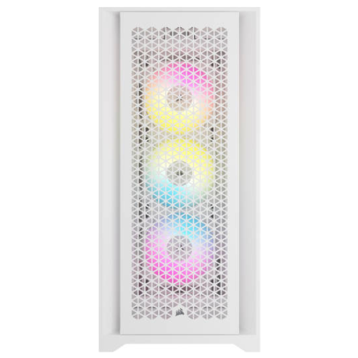 Corsair iCUE 5000D RGB Airflow Tempered Glass Mid-Tower ATX Case - True White (CC-9011243-WW)