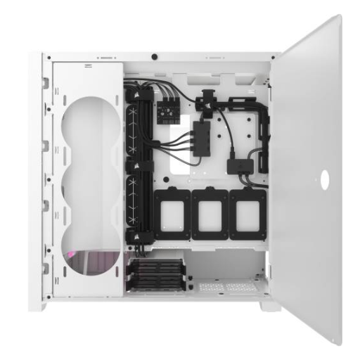 Corsair iCUE 5000D RGB Airflow Tempered Glass Mid-Tower ATX Case - True White (CC-9011243-WW)