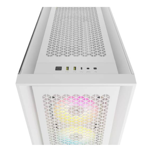 Corsair iCUE 5000D RGB Airflow Tempered Glass Mid-Tower ATX Case - True White (CC-9011243-WW)