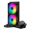 Cooler Master MasterLiquid 240L Core 240mm Close-Loop AIO Liquid Cooler | ARGB Sync, Gen S Coldplate Pump, 120mm PWM, CryoFuze 14W/mK, AMD Ryzen AM5/AM4, Intel LGA1700/1200 (MLW-D24M-A18PZ-R1), Black (MLW-D24M-A18PZ-R1)