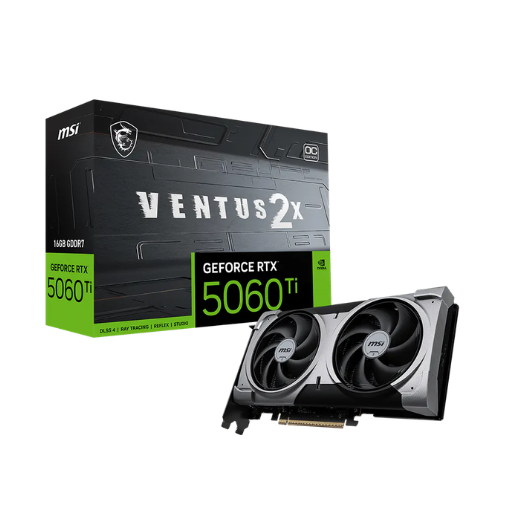 MSI GeForce RTX™ 5060 Ti 16G VENTUS 2X OC PLUS (912-V535-027) | DisplayPort x 3 (v2.1b), HDMI x1