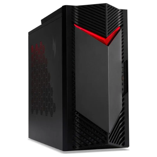 Acer Nitro N50-656 Gaming Desktop PC | Intel® Core™ i5-14400F Processor, 16GB DDR5 RAM, 512GB NVMe M.2 SSD, NVIDIA® GeForce® RTX 3050 6GB, Wi-Fi 6E, Bluetooth 5, Acer Wireless Keyboard & Mouse, HDMI x1, DP x3, DOS