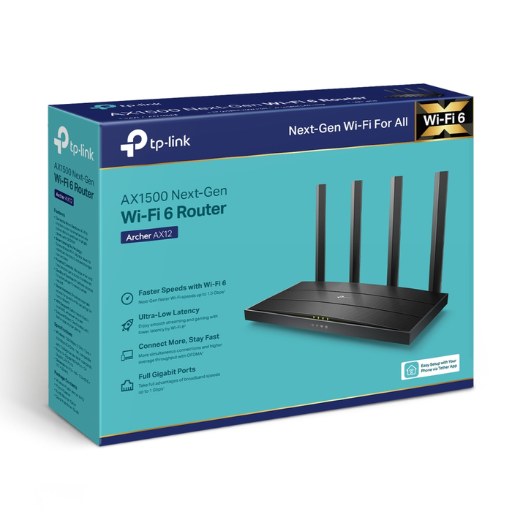 TP-Link Archer AX12 | AX1500 Dual-Band Gigabit Wi-Fi 6 Router