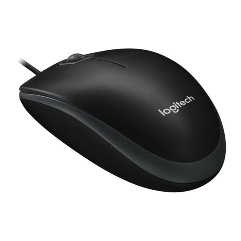 Logitech B100 Optical USB Mouse - Black (910-006605)