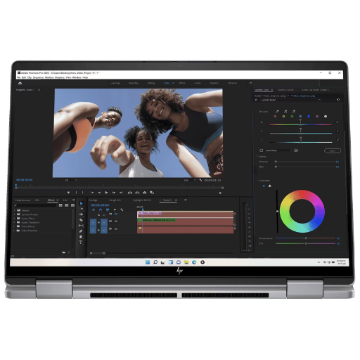 HP Envy x360 14-fa0141AU Laptop (D11SBPA) | AMD Ryzen™ 5 8640HS, 16GB onboard LPDDR5-6400 RAM, 512GB PCIe® NVMe M.2 SSD, 14" 2K (1920x1200), IPS, Touch, AMD Radeon™ Graphics, Office Home 2024 + M365 Basic, Windows 11 Home, Meteor Silver