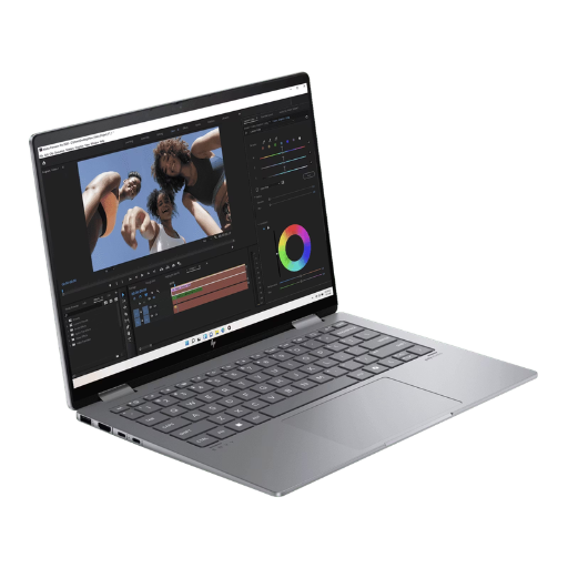 HP Envy x360 14-fa0141AU Laptop (D11SBPA) | AMD Ryzen™ 5 8640HS, 16GB onboard LPDDR5-6400 RAM, 512GB PCIe® NVMe M.2 SSD, 14" 2K (1920x1200), IPS, Touch, AMD Radeon™ Graphics, Office Home 2024 + M365 Basic, Windows 11 Home, Meteor Silver