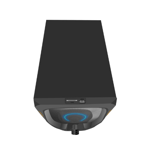 Salpido G6 CORE 2.1 Multimedia Speaker (Black) | Subwoofer, Bluetooth, FM, USB/SD, LED display, Lighting, RC