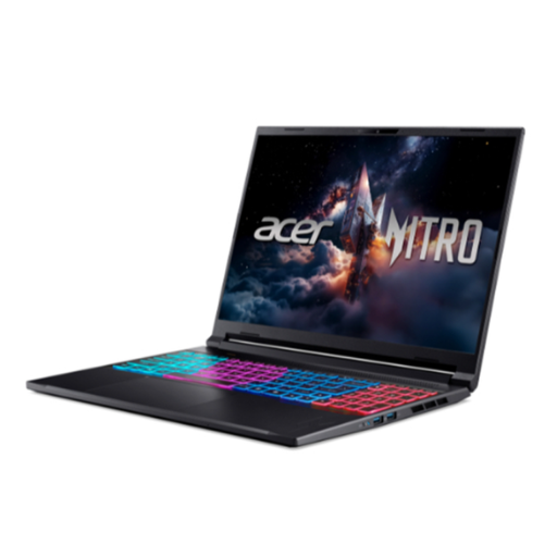 Acer Nitro V 16S ANV16S-71-58B0 Gaming Laptop | Intel® Core™ 5 210H Processor, 16GB DDR5 5600MHz RAM, 512GB PCIe Gen4 NVMe SSD, 16" WQXGA (2560 x 1600) IPS, 180Hz, NVIDIA® GeForce RTX™ 5060 8GB, Office Home 2024 + M365 Basic, Windows 11 Home, Obsidian Black 