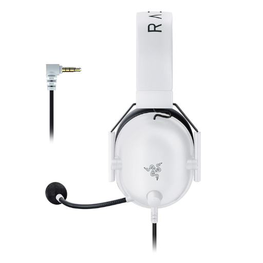 Razer BlackShark V2 X Multi-Platform Wired Esports On Ear Gaming Headset - White (RZ04-03240700-R3M1)