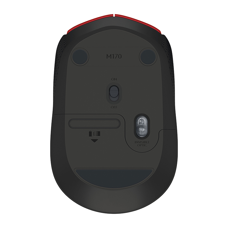 Logitech M171 Wireless Mouse - Red (910-004657)