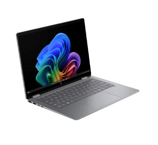 HP OmniBook X Flip 14-fk0121AU 2-in-1 Laptop (D4QP4PA) | AMD Ryzen™ AI 7 350, 16GB LPDDR5x 7500 MT/s RAM, 512GB PCIe NVMe SSD, 14" 2K (1920 x 1200), IPS, Touch Display, AMD Radeon™ 860M Graphics, M365 Basic + Office Home 2024, Windows 11 Home, Meteor Silver (Stylus Pen Included)