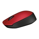 Logitech M171 Wireless Mouse - Red (910-004657)