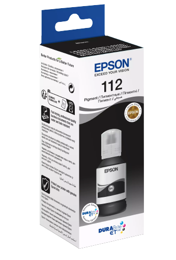 Epson 112 Black Ink Bottle - 127 ml (C13T06C14A)