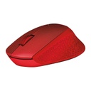 Logitech M331 Silent Plus Wireless Mouse - Red (910-004916)