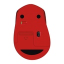 Logitech M331 Silent Plus Wireless Mouse - Red (910-004916)