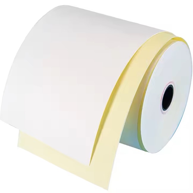 2 Ply NCR Blank Roll 76mm x 70mm x 12mm (W/Y) (Brown) (50 rolls/Box)