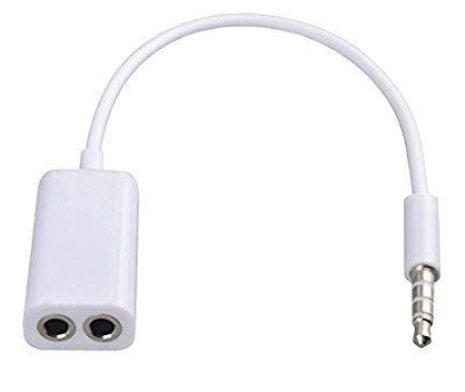 1 to 2 ways 3.5mm earphone splitter