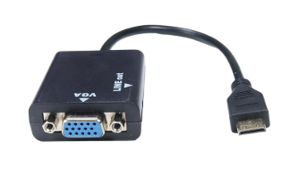 MINI HDMI TO VGA WITH AUDIO CABLE