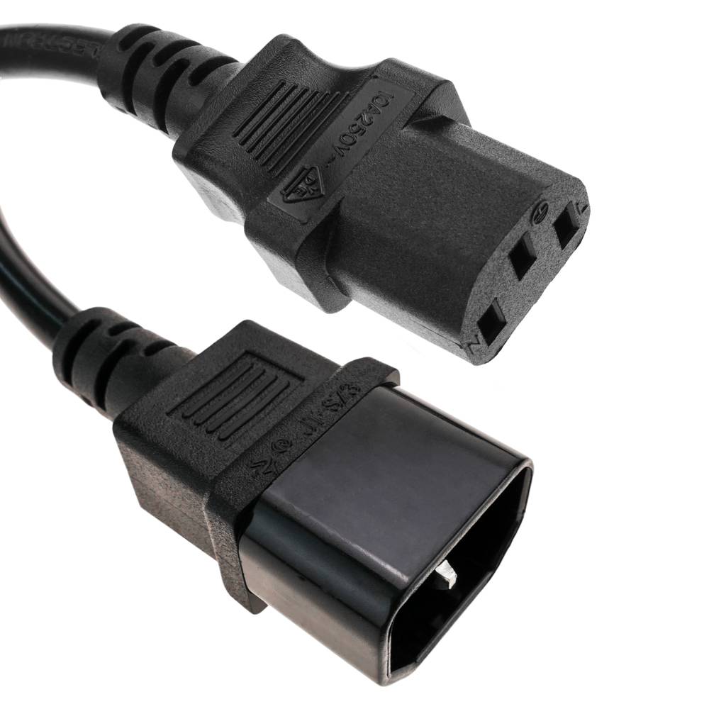 IEC C13 TO IEC C14 Male to Female Power Cable 3M