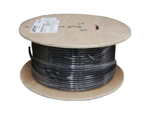 CAT6 UTP Direct Burial Shielded Cable Roll 305m | 4-Pair, 23AWG Solid Bare Copper, Gel-filled Outdoor Cable with PE Outer Jacket, Fluke tested up to 550MHz