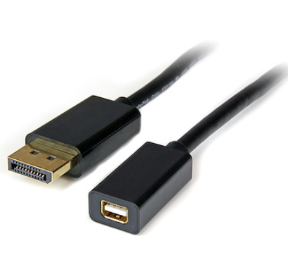 25cm Thunderbolt Mini DisplayPort Female To DP Male Adapter